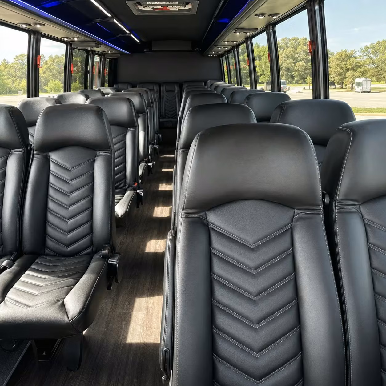 25 passenger minibus inside